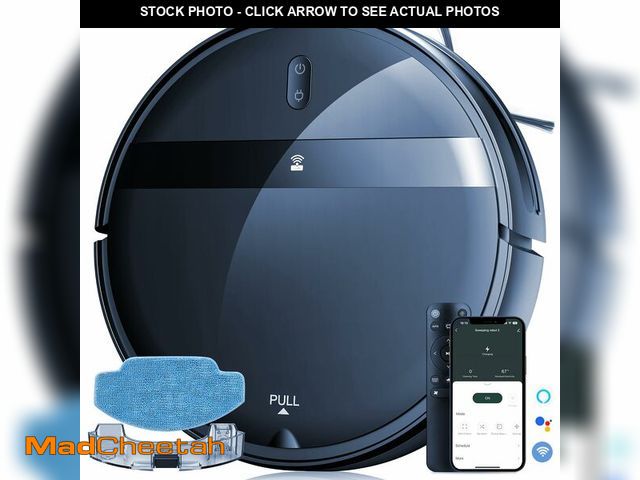 Lot 74-12458579 - Robot Vacuum and Mop Combo for Pet HairÃ¢â¬â2300Pa Robotic Vacuum Cleaner with WiFi/Alexa/App Con...