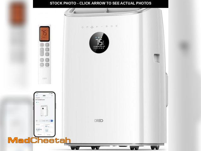 Lot 74-12265707 - Dreo Portable Air Conditioners, 8000 BTU ASHRAE (5000 BTU DOE) Smart AC Unit for Bedroom with Draina...