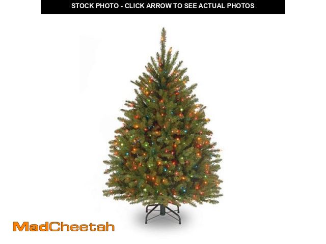 Lot 74-12149384 - National Tree 4.5ft. Dunhill(R) Fir Tree W/ Multi-Color Lights - UNUSED