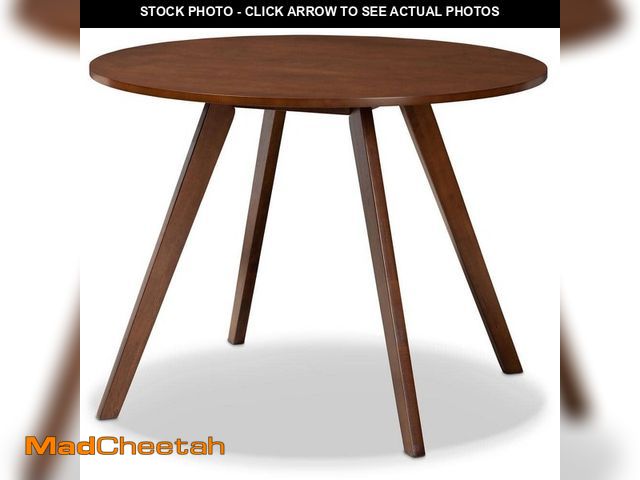 Lot 74-13792294 - Baxton Studio Alana Walnut Dining Table - UNUSED