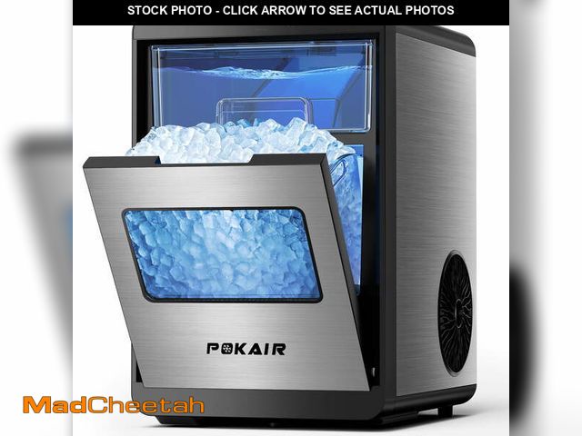 Lot 74-13148304 - POKAIR Nugget Ice Maker Countertop, Portable Ice Maker 44lbs/Day, Pebble Ice Machine with One-Touch ...