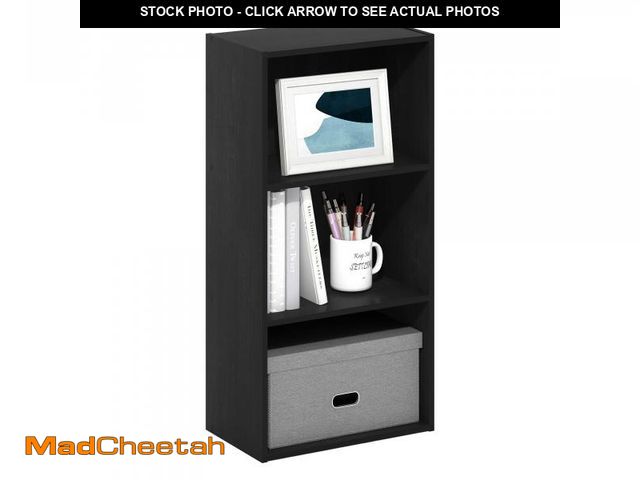 Lot 74-12419272 - Furinno Luder 3-Tier Open Shelf Bookcase, Blackwood - UNUSED