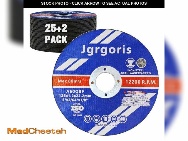 Lot 74-14210060 - Jgrgoris Cut Off Wheels 50 Pack, Metal Cutting Wheel 4.5 X .045 X 7/8 Ultra Thin, Fast Cutting Disc ...