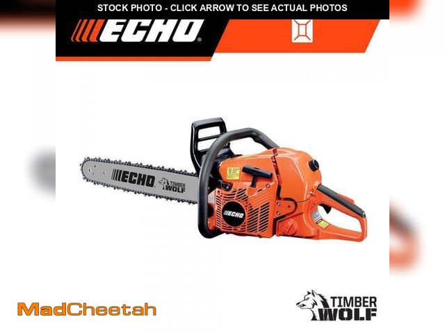 Lot 74-12491871 - (MISSING CHAIN) ECHO 20 in. 59.8 cc Gas 2-Stroke Rear Handle Timber Wolf Chainsaw - UNUSED