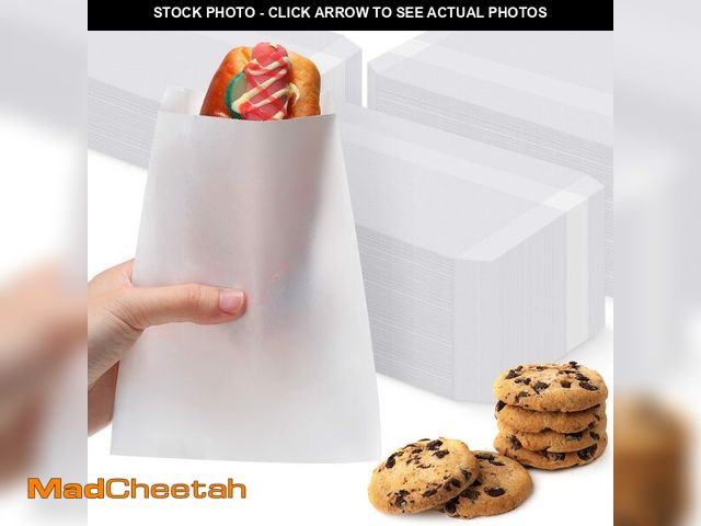 Lot 74-13545051 - Lallisa 1000 Pcs 5 x 7 Inch Glassine Bags Wax Paper Treat Bags Cookie Sleeves Wax Paper Sandwich Pou...