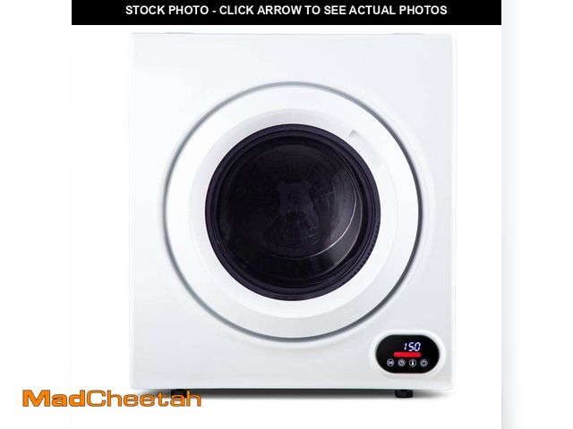 Lot 74-12920592 - SIMZLIFE 3.5 cu. ft. Vented Front Load Stackable Electric Compact Dryer in White with Multiple Dryin...