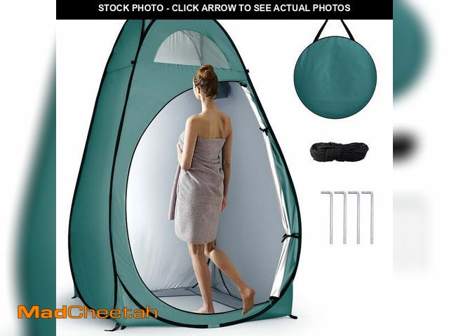 Lot 74-14260195 - Ktaxon Changing Tent Portable Pop up Tent Camping Beach Toilet Shower Room Outdoor Bag Green - UNUSE...