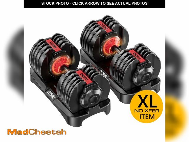 Lot 74-12628805 - TYZDMY Adjustable Dumbbells Set of 2Ã¯Â¼ÅFree Weights Dumbbells SetÃ¯Â¼ÅAdjustable Dumbbell SetÃ¯Â...
