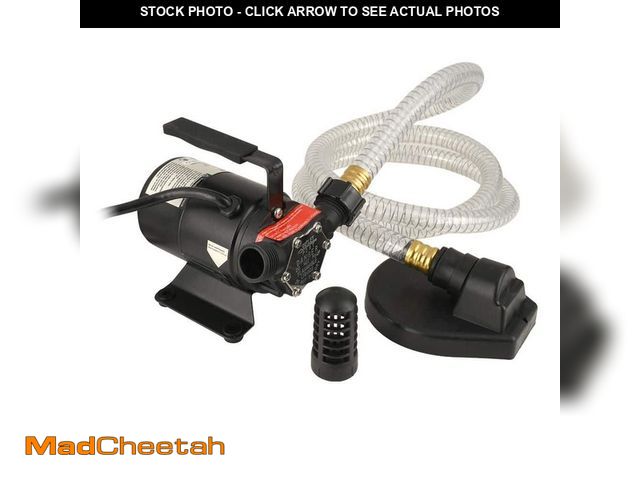 Lot 74-12684093 - (MISSING PUDDLE STRAINER) Everbilt 1/10 HP Non-Submersible Self-Priming Transfer Pump - USED