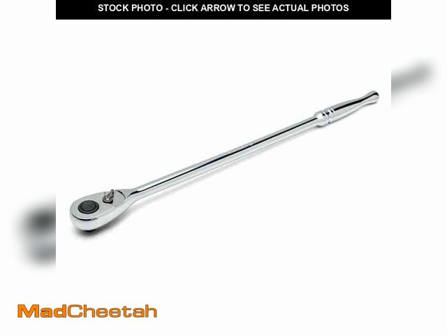 Lot 74-14309285 - Husky 3/8 in. Drive 100-Position Chrome Extra Long Handle Ratchet - USED