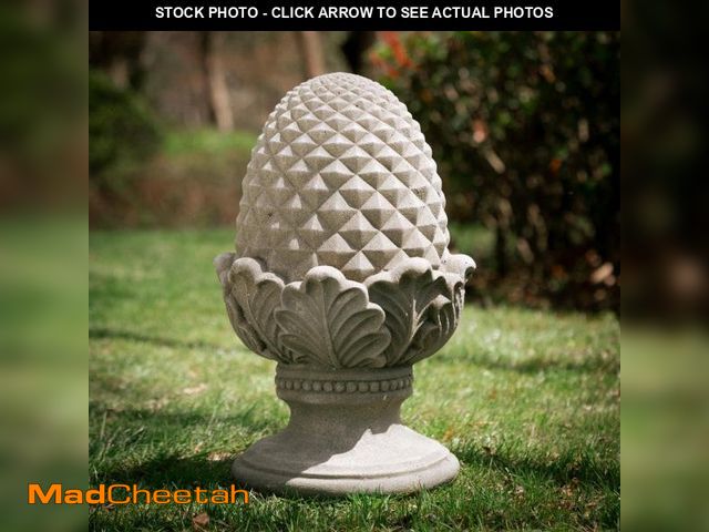 Lot 74-12424712 - Glitzhome 16.5 in. H MGO Artichoke Garden Statue - UNUSED