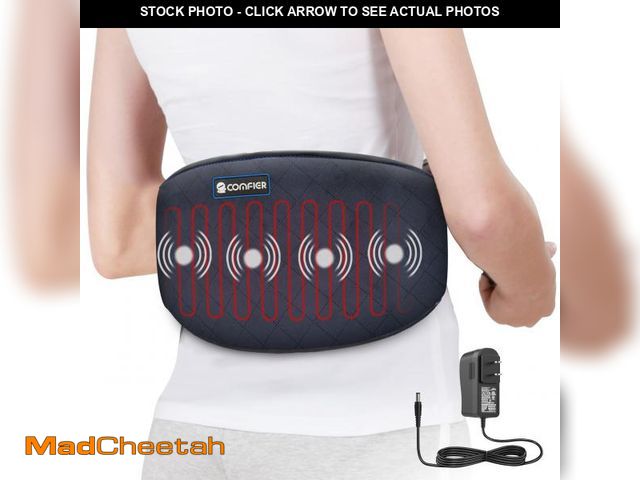 Lot 74-12434557 - COMFIER Electric Heating Pad for Back Pain, Plug-in Vibration Lower Back Massager with Heat,Heat Pad...