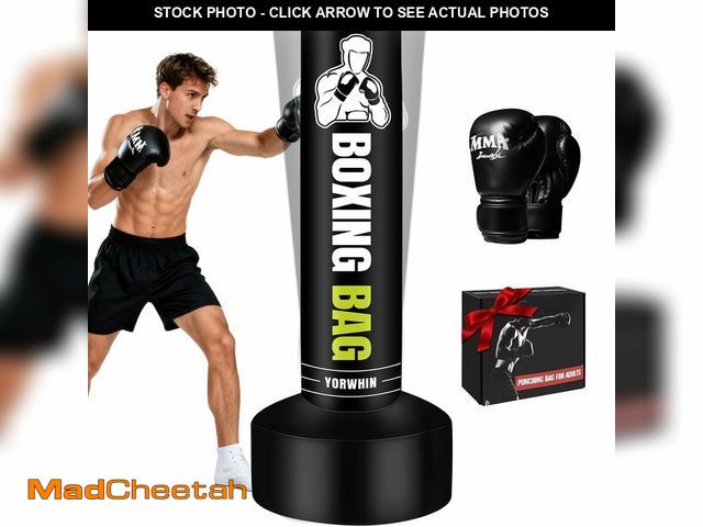 Lot 74-14297831 - Heavy Freestanding Punching Bag for Adults, 70'' Standing Punching Bag Heavy Bag with Boxing Gloves,...