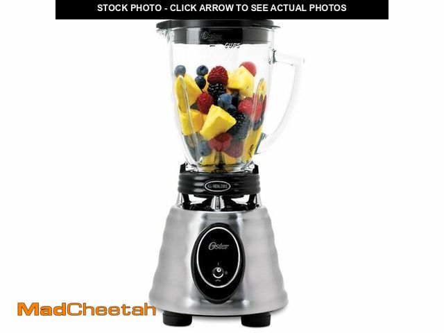 Lot 74-12695822 - Oster Classic Series Heritage Blender with 6-Cup Glass Jar, 1000W Power, Stainless Steel Countertop ...