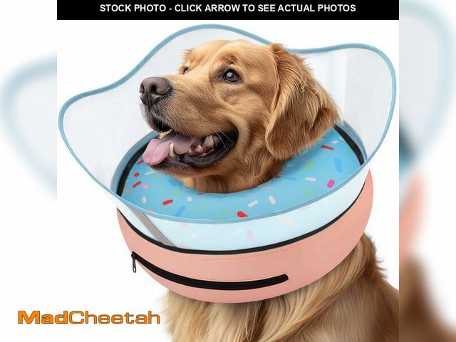 Lot 74-13574982 - Supet Raised Inflatable Dog Cone Collar to Stop Licking, Soft Dog Cone Alternative After Surgery, Do...