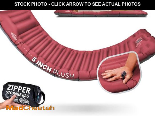 Lot 74-12334214 - ZOOOBELIVES Camping Sleeping Pad with Built-in Pump &amp; Pillow, 5-Inch Thick, 27-Inch Wide, Ultral...