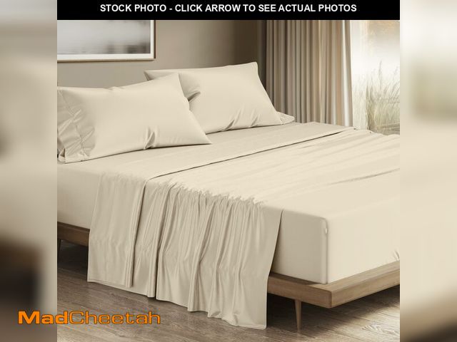 Lot 74-13575356 - THREAD SPREAD 100% Egyptian Cotton Sheets Queen Size - 1200 Thread Count 4 PC Queen Sheet Set Egypti...