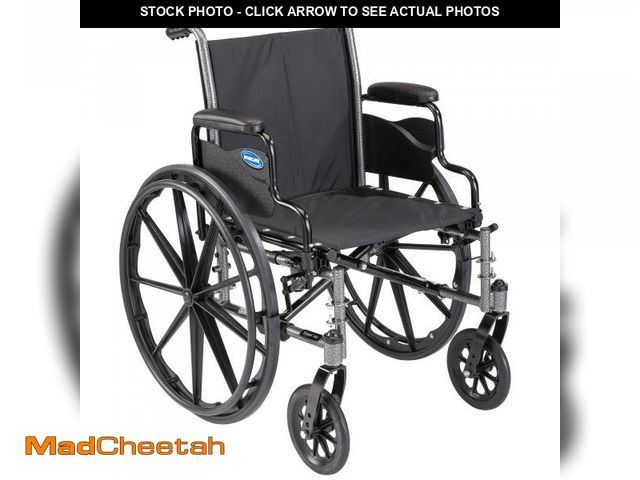 Lot 74-12279584 - Invacare Tracer SX5 Wheelchair for Adults | Everyday Folding | 22 Inch Seat | Desk Arms - UNUSED