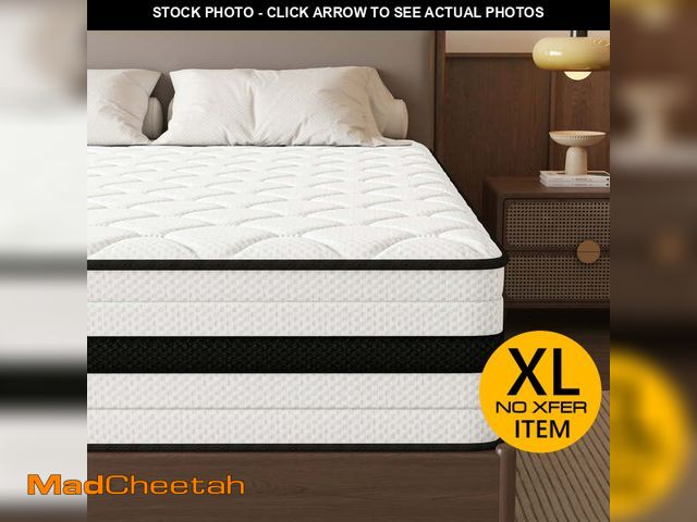 Lot 74-13054613 - SEEUO King Size Mattress,12 inch Hybrid Mattress in a Box with Memory Foam &amp; Individual Pocket S...