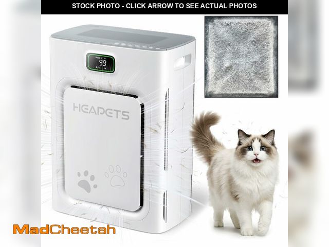Lot 74-13953289 - Pet Air Purifier for Home Large Room 2500 sq ft, H13 HEPA Washable Double-Sided Filter,Air Cleaner f...