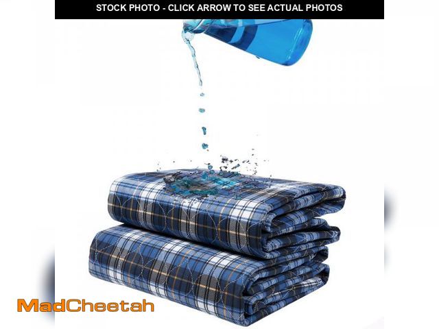 Lot 74-12310909 - Non-Slip Bed Pads for Incontinence Washable (36" x 52"|2 Pack),Waterproof Bed Pads,Adult Washable In...