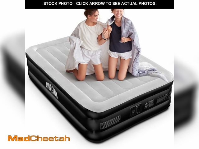Lot 74-12450253 - Airefina Air Mattress Full with Built in Pump, Upgraded 18 Raised Blow Up Mattress, Comfort Inflatab...