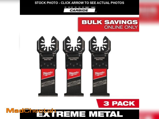 Lot 74-13778932 - Milwaukee 1-3/8 in. Nitrus Carbide Universal Fit Extreme Metal Cutting Oscillating Multi-Tool Blade ...