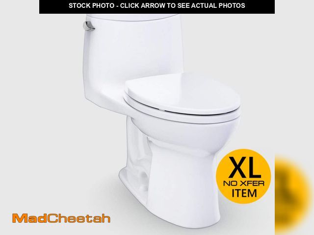 Lot 74-14355362 - (MISSING LID) TOTO Eco UltraMax 1-Piece 1.28 GPF Single Flush Elongated ADA Comfort Height Toilet in...