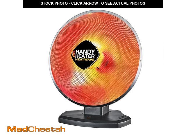 Lot 74-12856433 - HANDY HEATER 1500-Watt 18.5 in. Electric Ceramic Parabolic Space Heater with Tip-Over Safety - USED