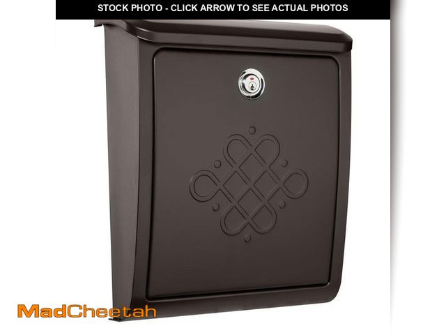 Lot 74-14609889 - Architectural Mailboxes Bordeaux Rubbed Bronze, Medium, Steel, Locking, Wall Mount Mailbox 2697RZ-10...