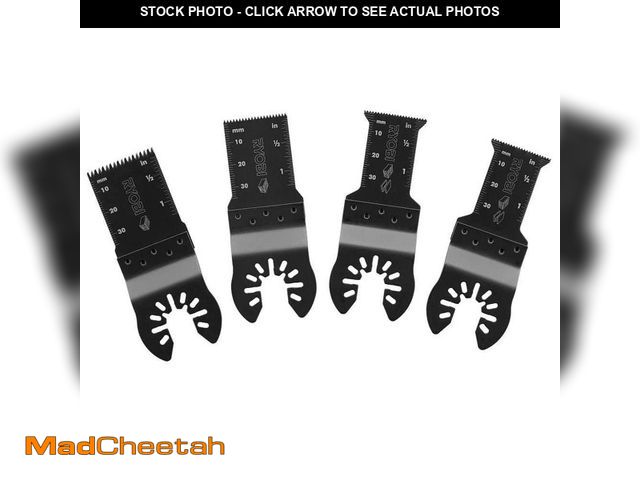 Lot 74-12663906 - RYOBI 4-Piece Wood and Metal Oscillating Multi-Tool Blade Set - UNUSED