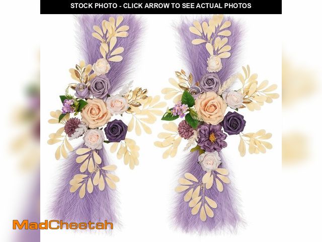 Lot 74-14210859 - Lisuun Wedding Arch Flowers, Artificial Floral Decor for Wedding Ceremony &amp; Reception, Standard ...