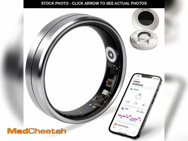 Lot 74-13548481 - Smart Ring for Women and Men, 5ATM Waterproof Smart Rings Health Tracker with Sleep/Stress/Heart Rat...