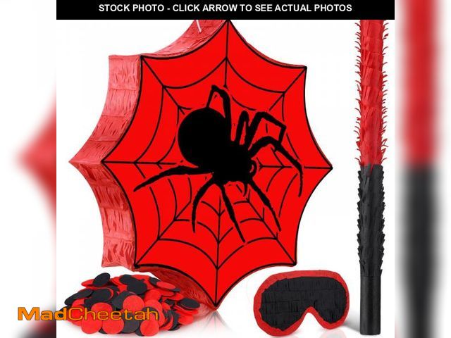 Lot 74-11548697 - Deekin Spider PiÃ±ata for Birthday Party Decoration Small PiÃ±ata for Spider Party Favors Birthday G...