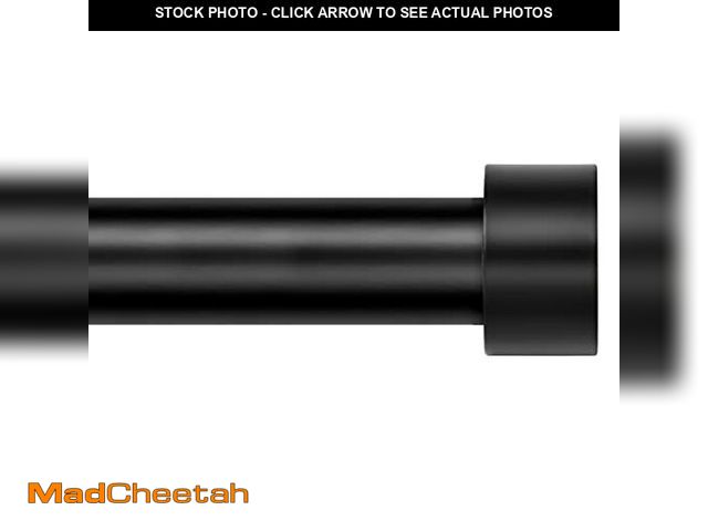 Lot 74-10827321 - Zeerobee Curtain Rods for Windows 32 to 48, 1 Inch Black Curtain Rod Set, Heavy Duty Drapery Rods wi...