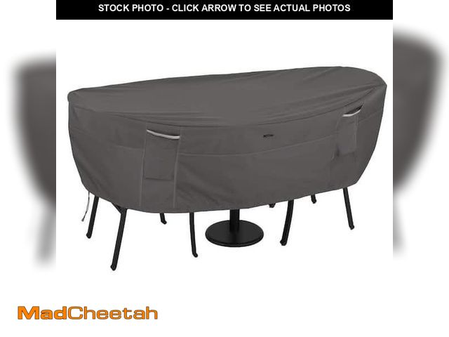 Lot 74-12462858 - Classic Accessories Ravenna 80 in. L x 40 in. W x 24 in. H Patio Bistro Table and Chair Set Cover - ...