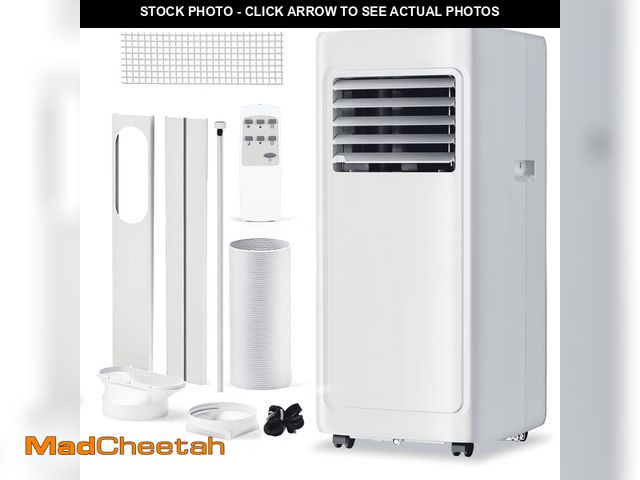 Lot 74-12678783 - Simzlife Portable Air Conditioner 8000 BTU , Dehumidifier, Fan,Cool, 3 in 1 AC with Remote Control -...