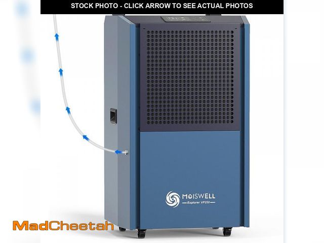 Lot 74-12106839 - Moiswell 250 Pints Commercial Dehumidifier with Pump for Large Spaces, Industrial Heavy Duty Dehumid...