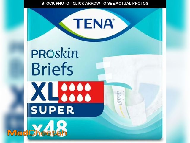 Lot 74-13564365 - Tena ProSkin Unisex Adult Diapers with Tabs, Maximum Absorbency, X-Large, 48 ct - UNUSED