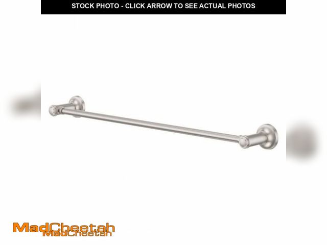 Lot 74-11914869 - Pfister Briscoe 24 in. Wall Mounted Single Towel Bar in Spot Defense Brushed Nickel - UNUSED