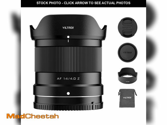 Lot 74-13966767 - VILTROX AF 14mm F4.0 f/4.0 Air Full Frame Lens for Nikon Z Mount, 112.6ÃÂ° Ultra-Wide Angle Auto Fo...