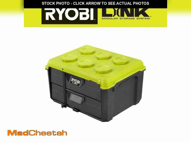 Lot 74-14559215 - RYOBI LINK 2-Drawer Modular Tool Box - UNUSED