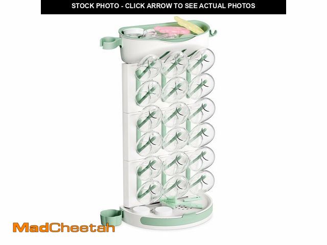 Lot 74-14299896 - Momcozy Baby Bottle Drying Rack for 18 Bottles, Space Saving Countertop Vertical Rack for Baby Acces...