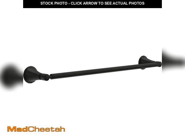 Lot 74-13069169 - Delta Lorna 18 in. Wall Mounted Towel Bar Bath Hardware Accessory in Matte Black - UNUSED