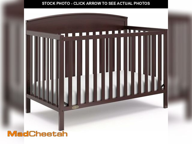 Lot 74-12918729 - Graco Benton 5-in-1 Convertible Crib (Espresso) - GREENGUARD Gold Certified, Converts from Baby Crib...
