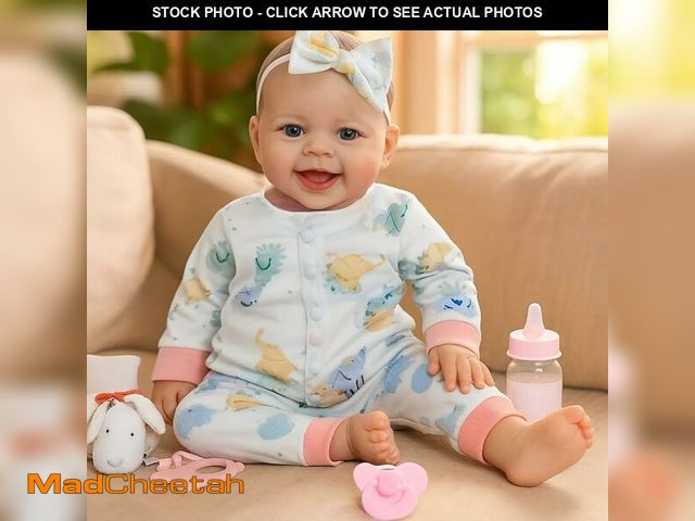 Lot 74-12705544 - SCOM Baby Doll Girl, 18 inch Realistic Soft Body Baby Doll Real Life Cute Baby with Accessories for ...