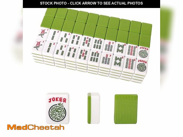 Lot 74-14267844 - GUSTARIA Set of American Mahjong Tiles, 166 American Mahjong Tiles with Green Color(1.2Ã¢â¬Â,Tiles...