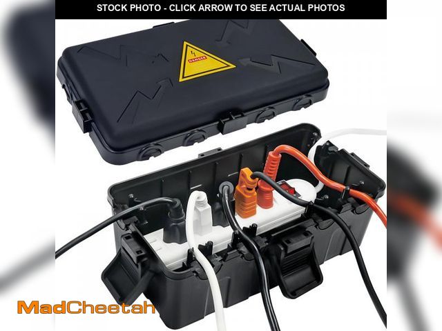 Lot 74-11551399 - Hrensaw Medium Outdoor Electrical Box(10.6x5.5x4.5inch),Weatherproof Connection Box w/6 Cable Entry,...
