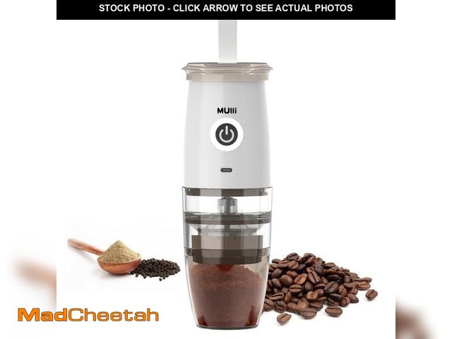 Lot 74-12715134 - Mulli Update Portable Burr Coffee Grinder,Electric/Manual 2-in-1 Cafe Grind, Adjustable Burr Mill wi...