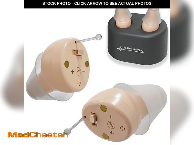 Lot 74-12874143 - Audien Hearing ATOM Rechargeable Hearing Amplifier to Aid and Assist Hearing, Premium Comfort Design...